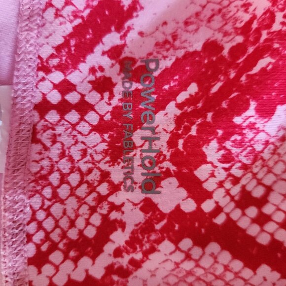 Fabletics High Waist PowerHold 7/8 Leggings Pink Snakeskin Print Small NEW - Picture 6 of 11